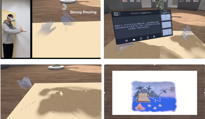 SandTouch: Empowering Virtual Sand Art in VR with AI Guidance and Emotional Relief